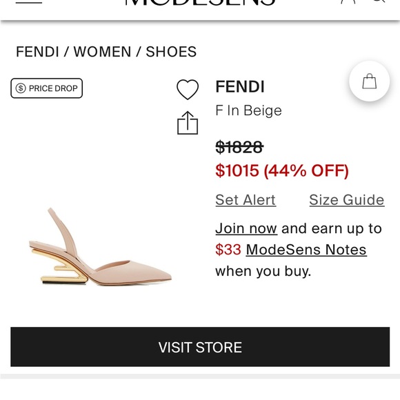 Fendi off white slingbacks size 40, US 9 - Picture 2 of 14